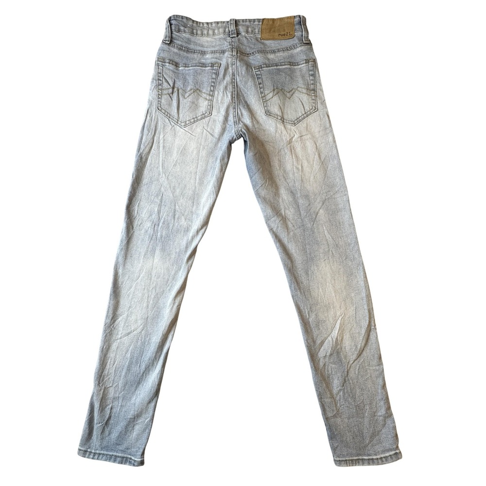 rue21 Jeans Mens 26x29 Light Wash Blue Skinny Supreme Flex Stretch Denim Pants